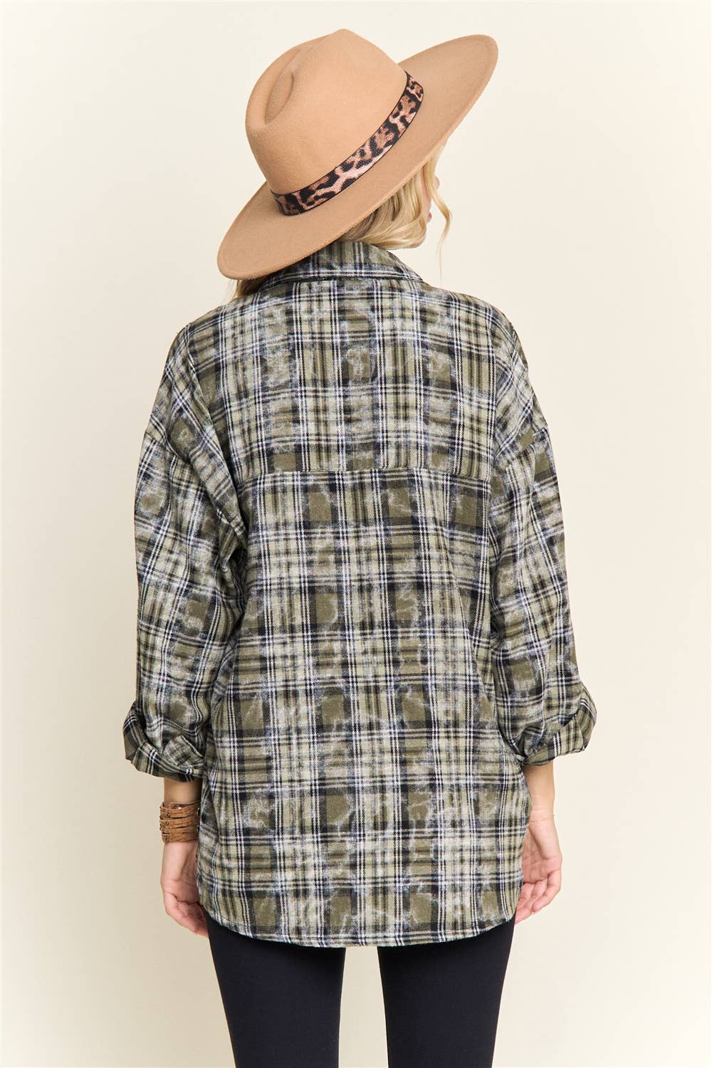 BURNOUT PLAID SHIRT