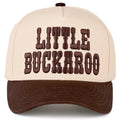 C.C LITTLE BUCKAROO Embroidered KIDS Snapback Cap: Brown