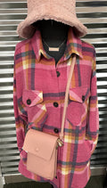 Pink Plaid Shacket