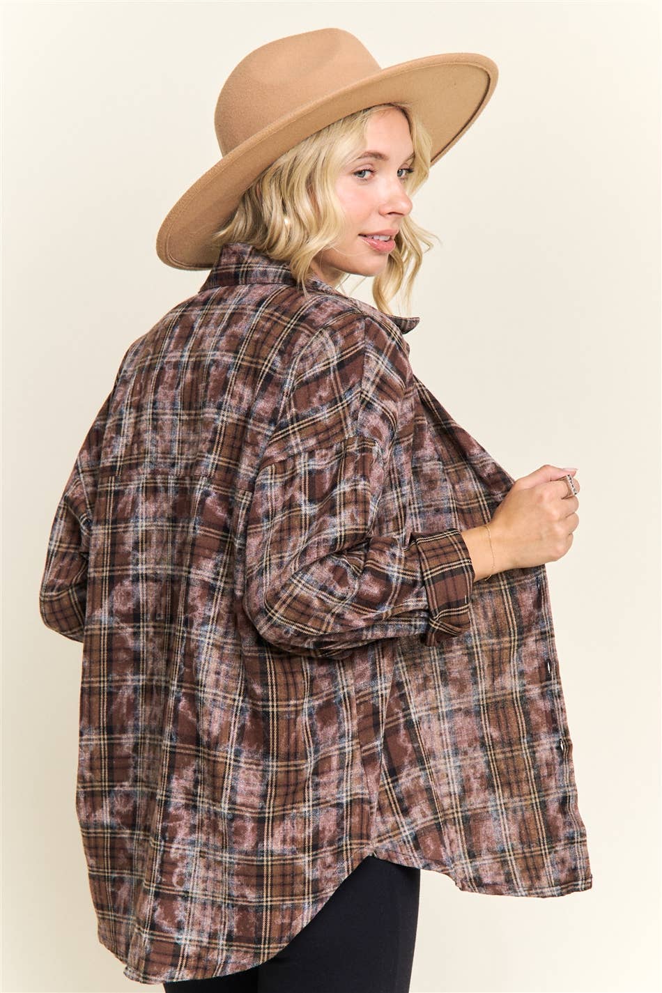 BURNOUT PLAID SHIRT