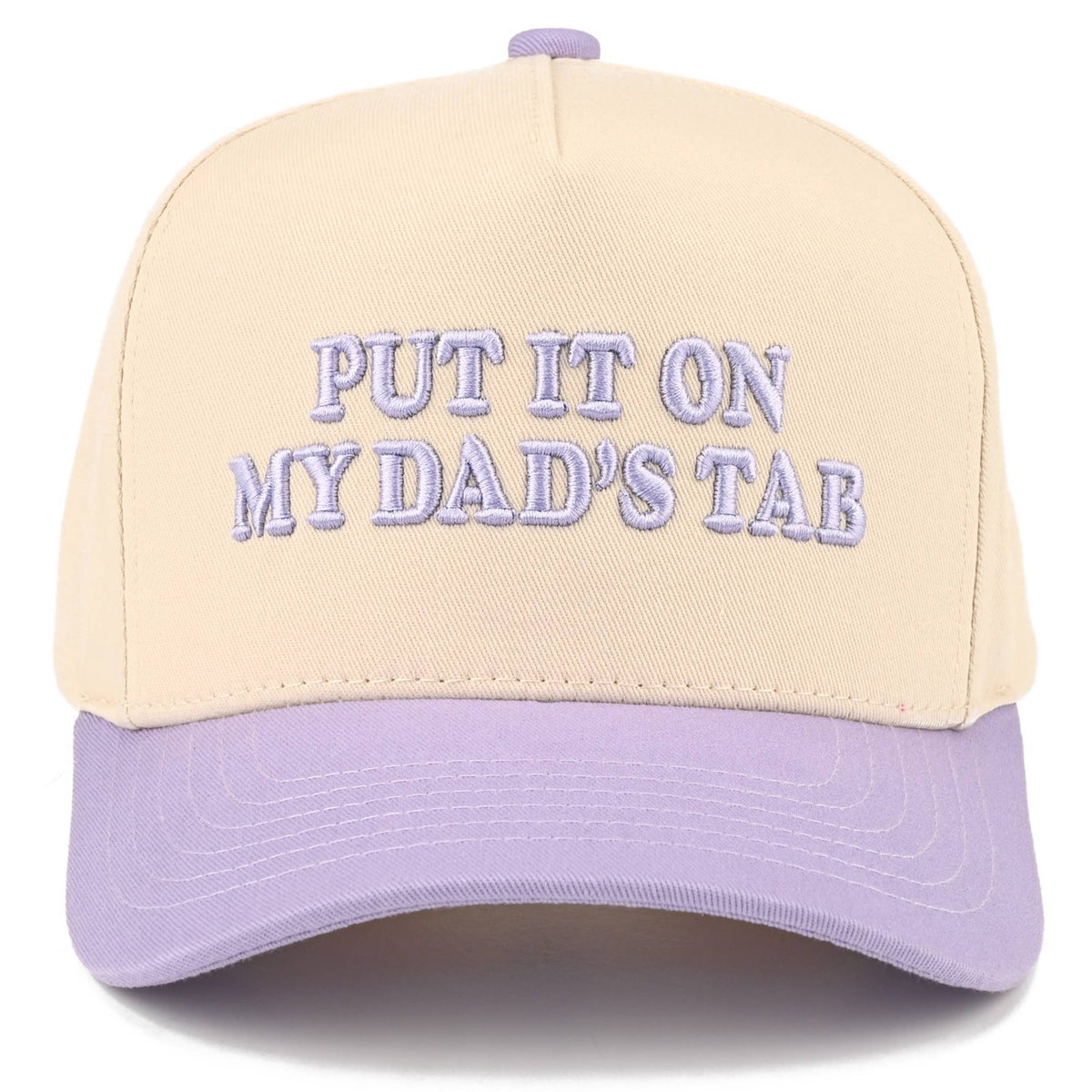 C.C Junior PUT IT ON MY DAD'S TAB Two Tone Snapback Cap: Hot Pink