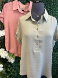Mid Button Down Woven Top