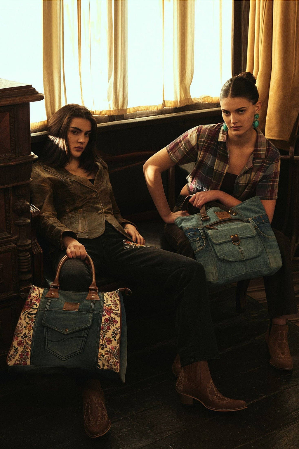 Ashley Adventure Tote Bag: Denim