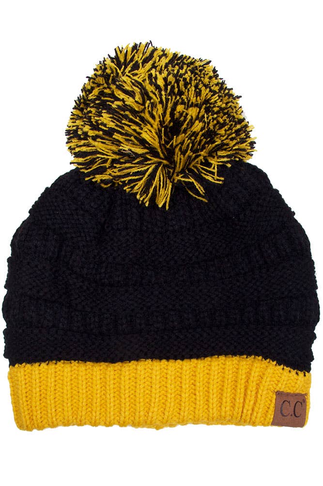 C.C Team College Color Game Day Beanie: 04. Blue/White