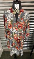 Poly Floral Top