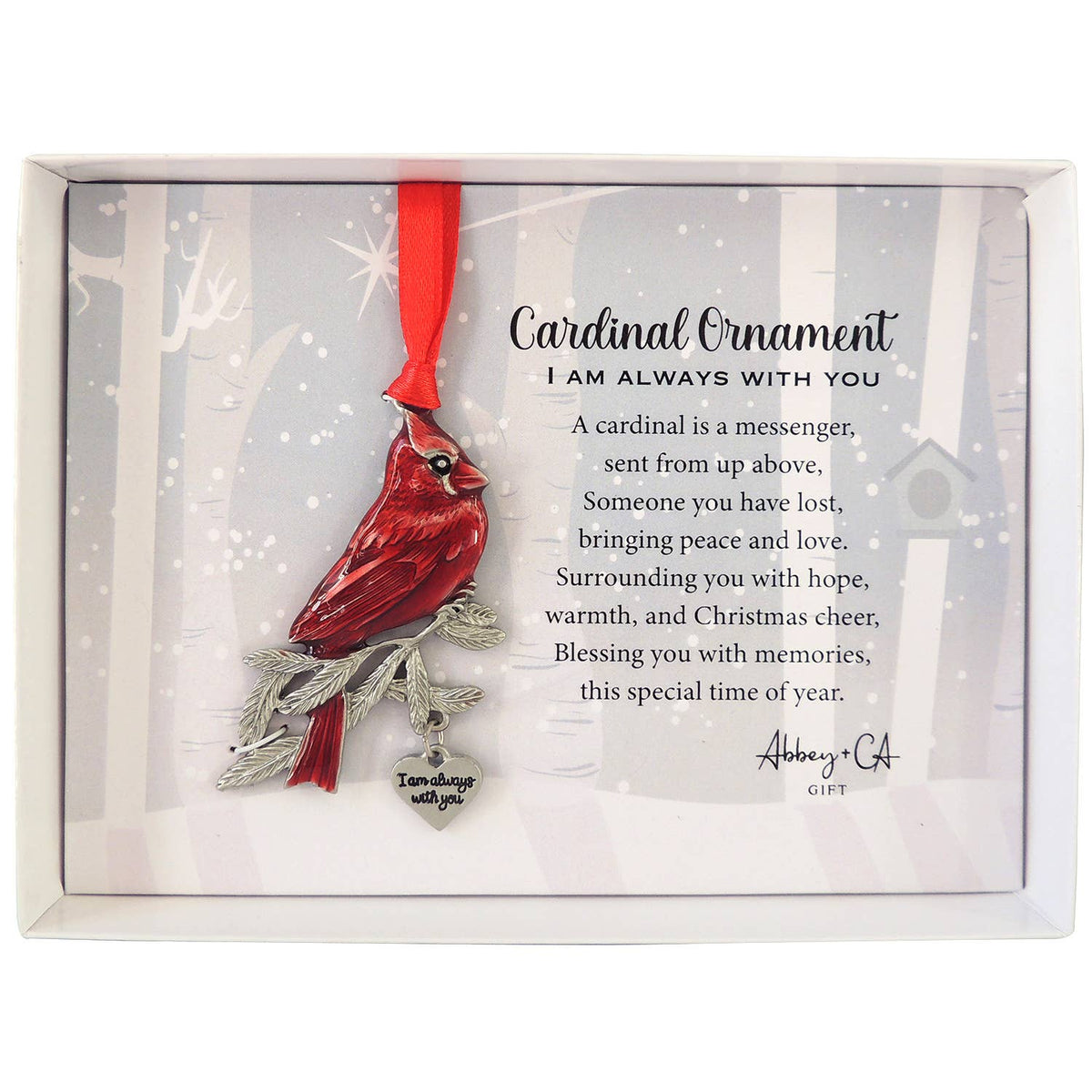I Am Always With You Cardinal Ornament