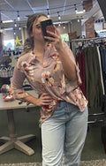 Gabby Ruffle Flutter Sleeve Tunic