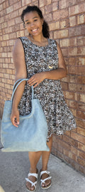 Soft Poly Floral Tiered Dress