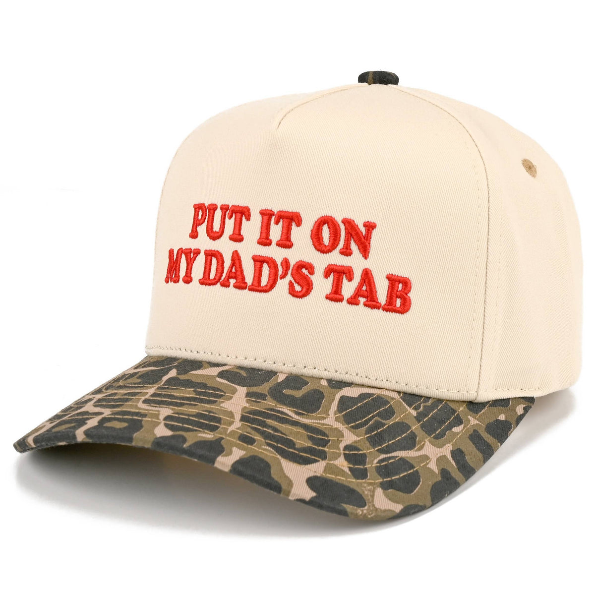 C.C Junior PUT IT ON MY DAD'S TAB Two Tone Snapback Cap: Hot Pink