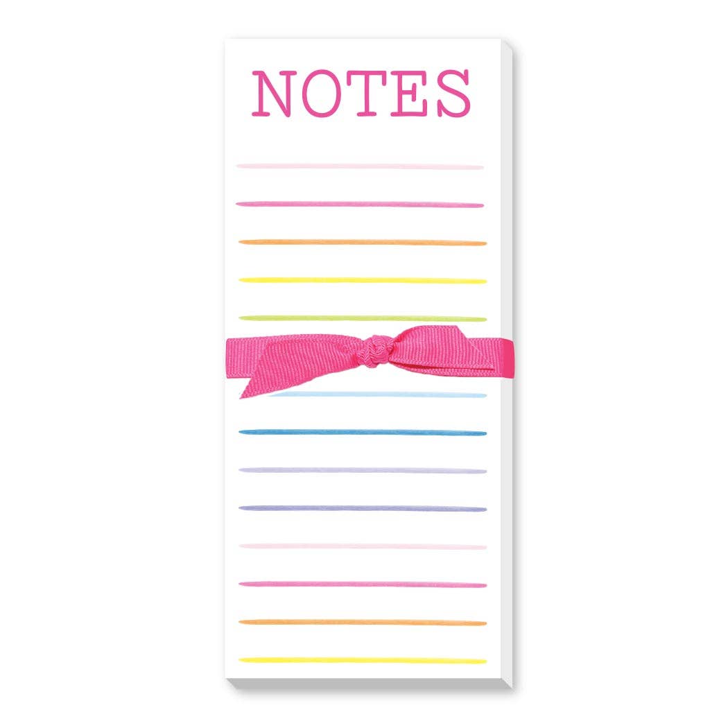 HAPPY STRIPES NOTES SKINNIE NOTEPAD