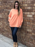 Round neck sweatshirt