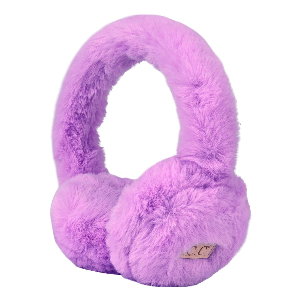 C.C Kids Faux Fur Solid Earmuffs Ear Warmer: Beige