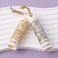 Teardrop Crystal Stackable Ring Set: GDCRY