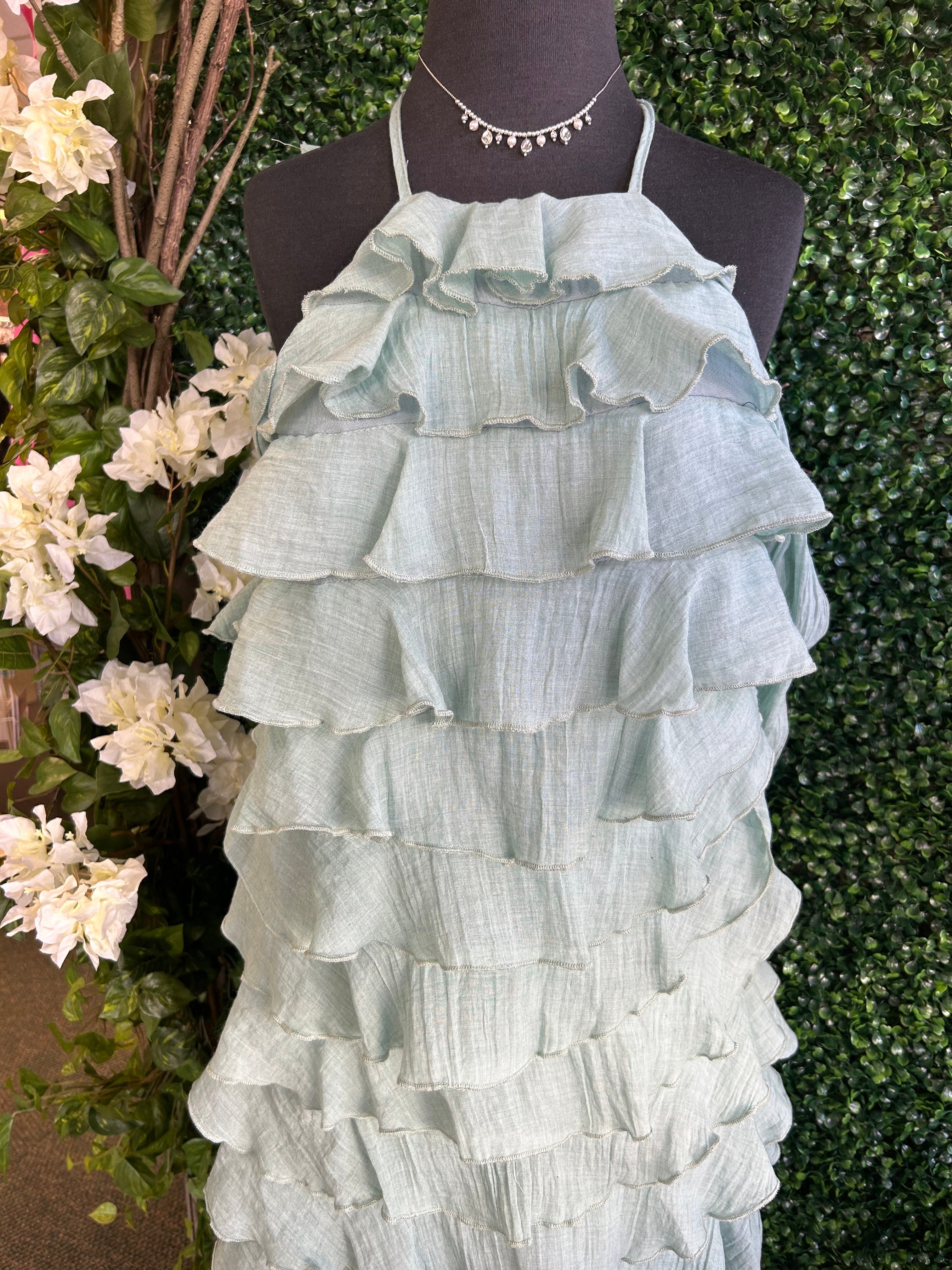 Ruffle Tie Back dress