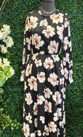 Collared Floal Midi Dress