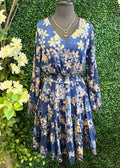 Floral Satin Dress