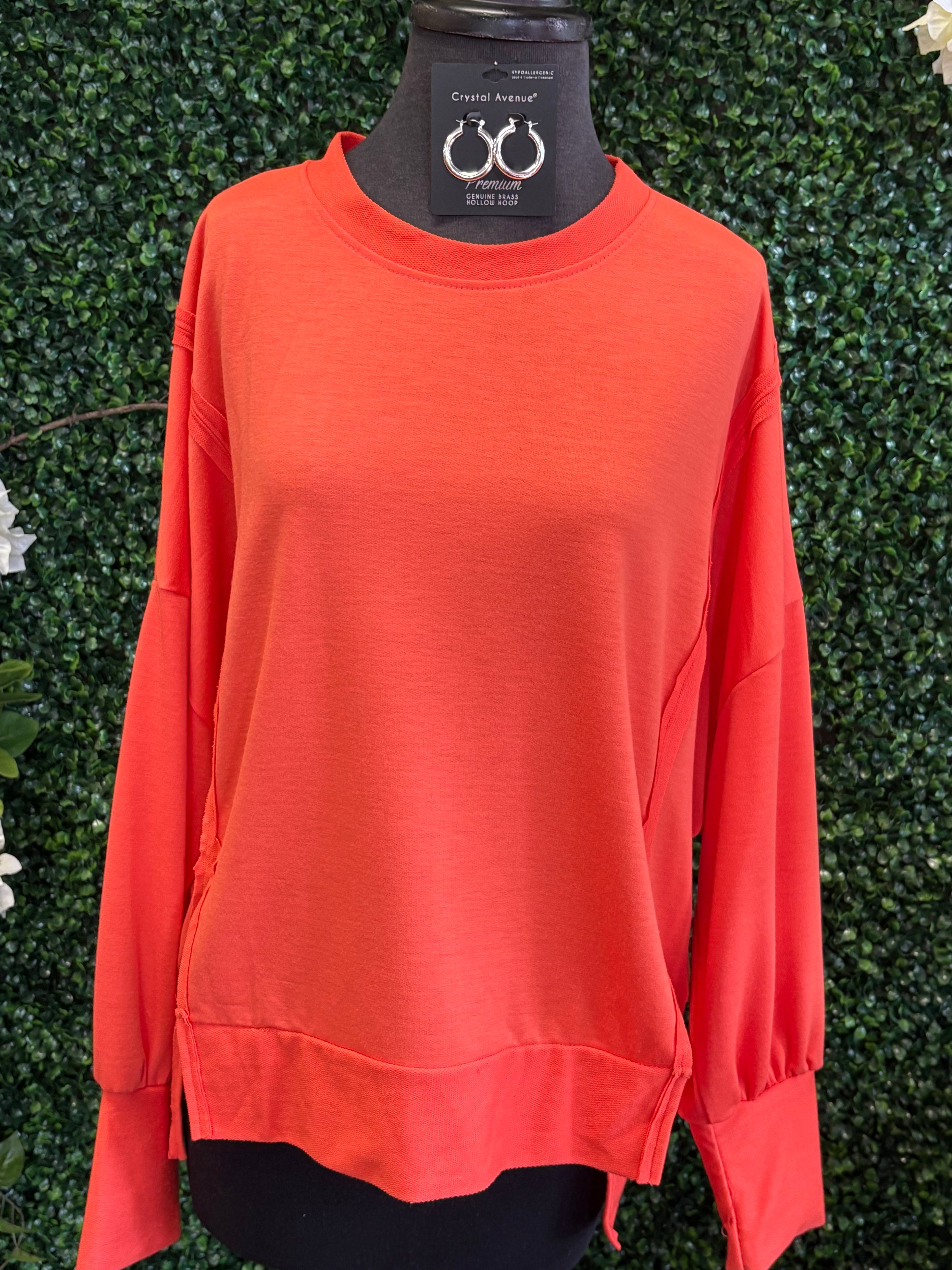 Coral Slit Side Top