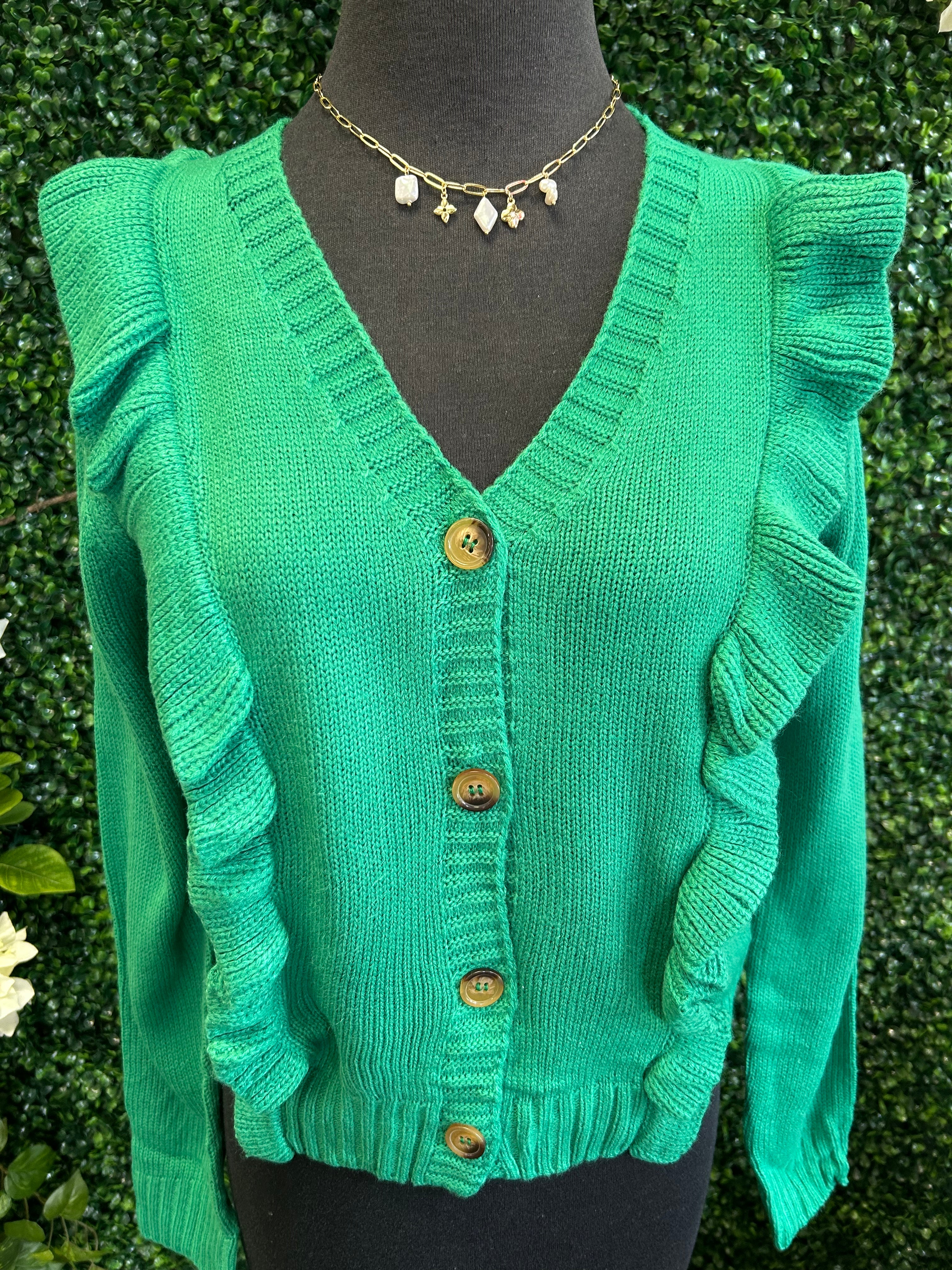 Ruffle Knit Cardi