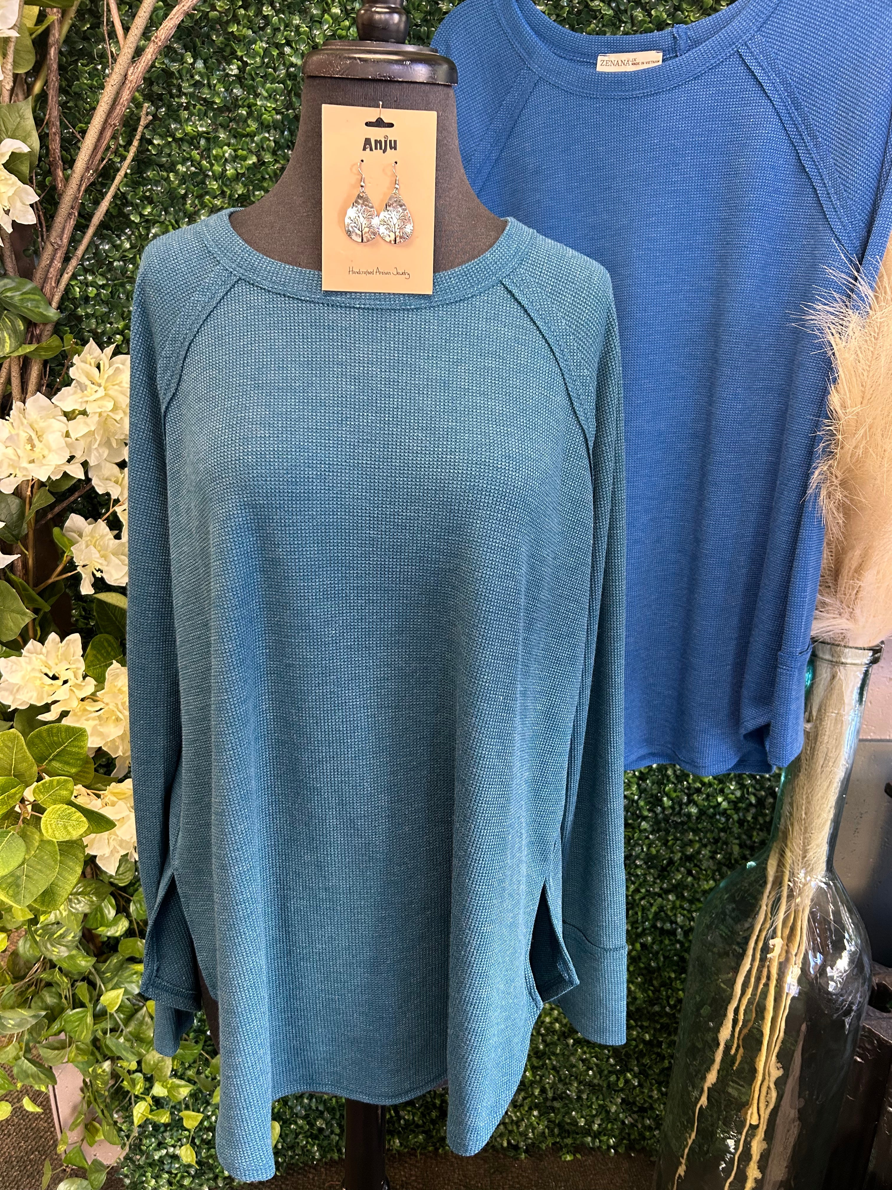 Baby waffle long sleeve top
