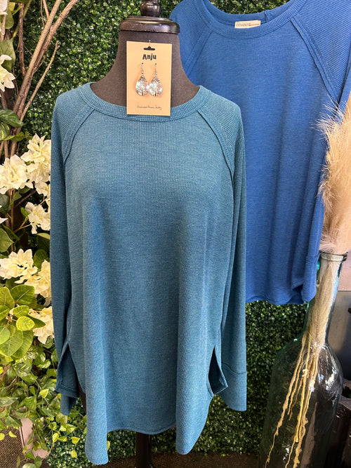 Baby waffle long sleeve top
