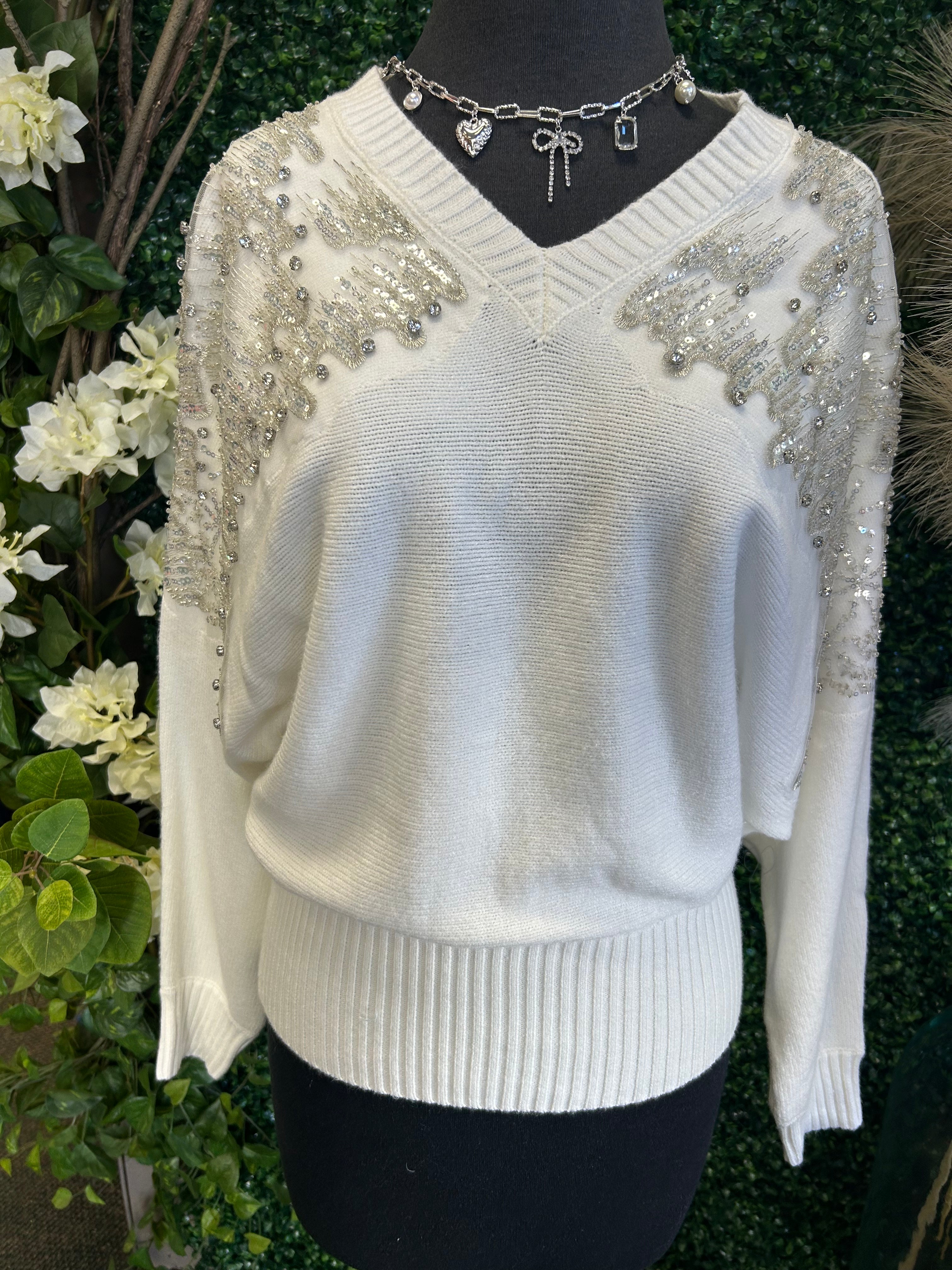 Crew Neckline Ribbed Texture Sweater