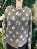 Floral Sweater Cardigan