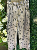 Floral Denim Pants