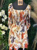 Fall Floral Dress