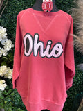 Plus pigment dyed french terry pullover