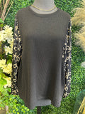 Knit Bow Sleeve Top
