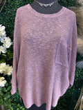Ultra Soft Sweater w/ Front Pocket