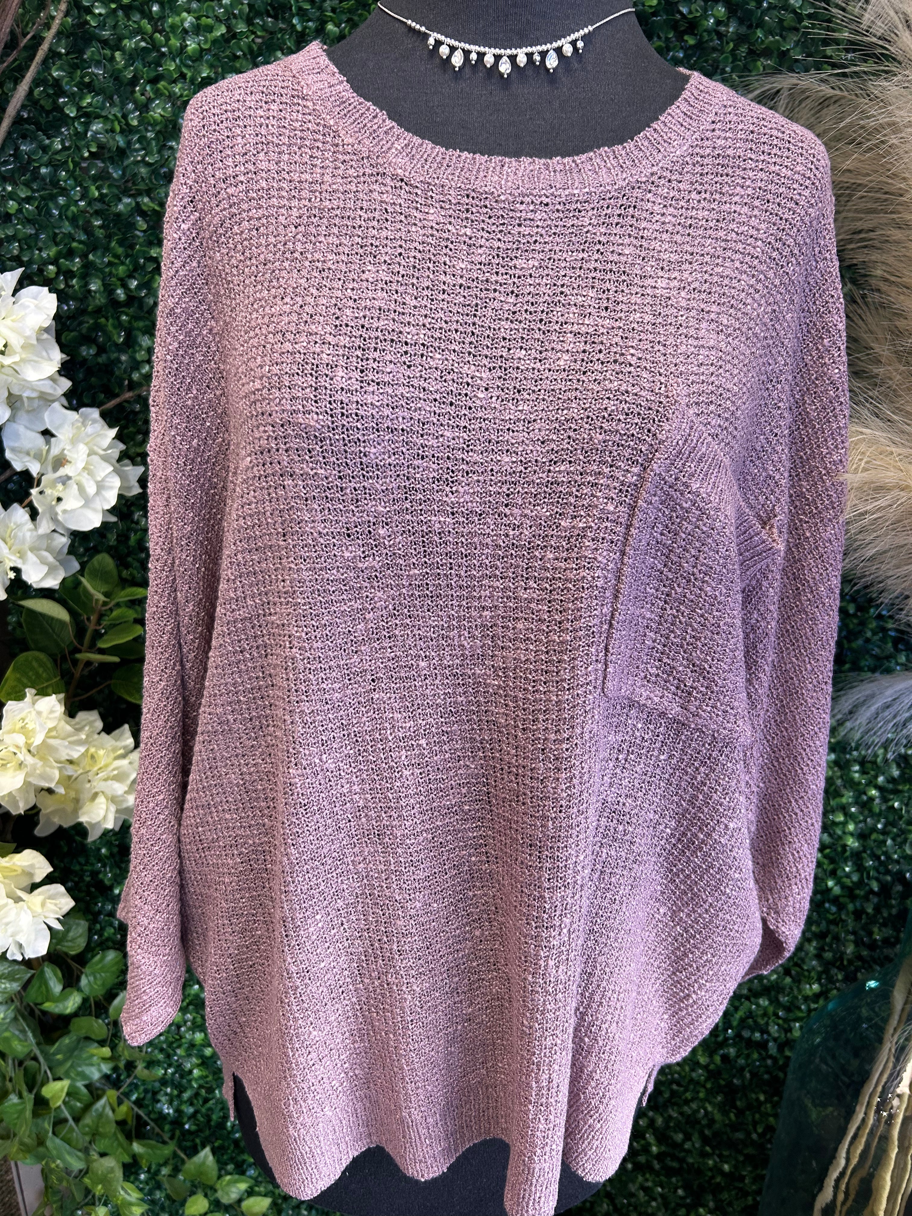 Ultra Soft Sweater w/ Front Pocket