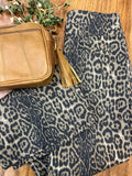 Leopard Flared Jean w/ Pockets