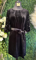 Pearl Velvet Dress
