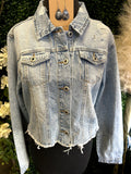 Denim Distressed Jacket