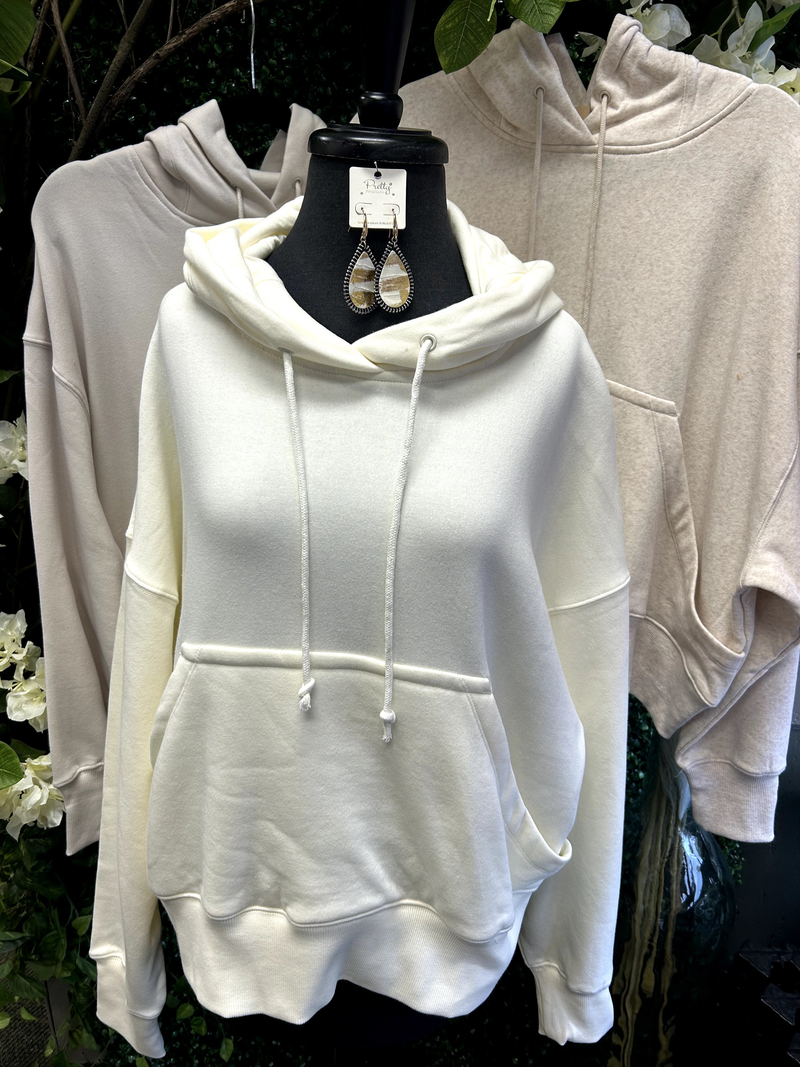 Oversized Fleece Kangaroo Pocket Hoodie