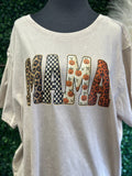 Washed Short Sleeve Top: Mama