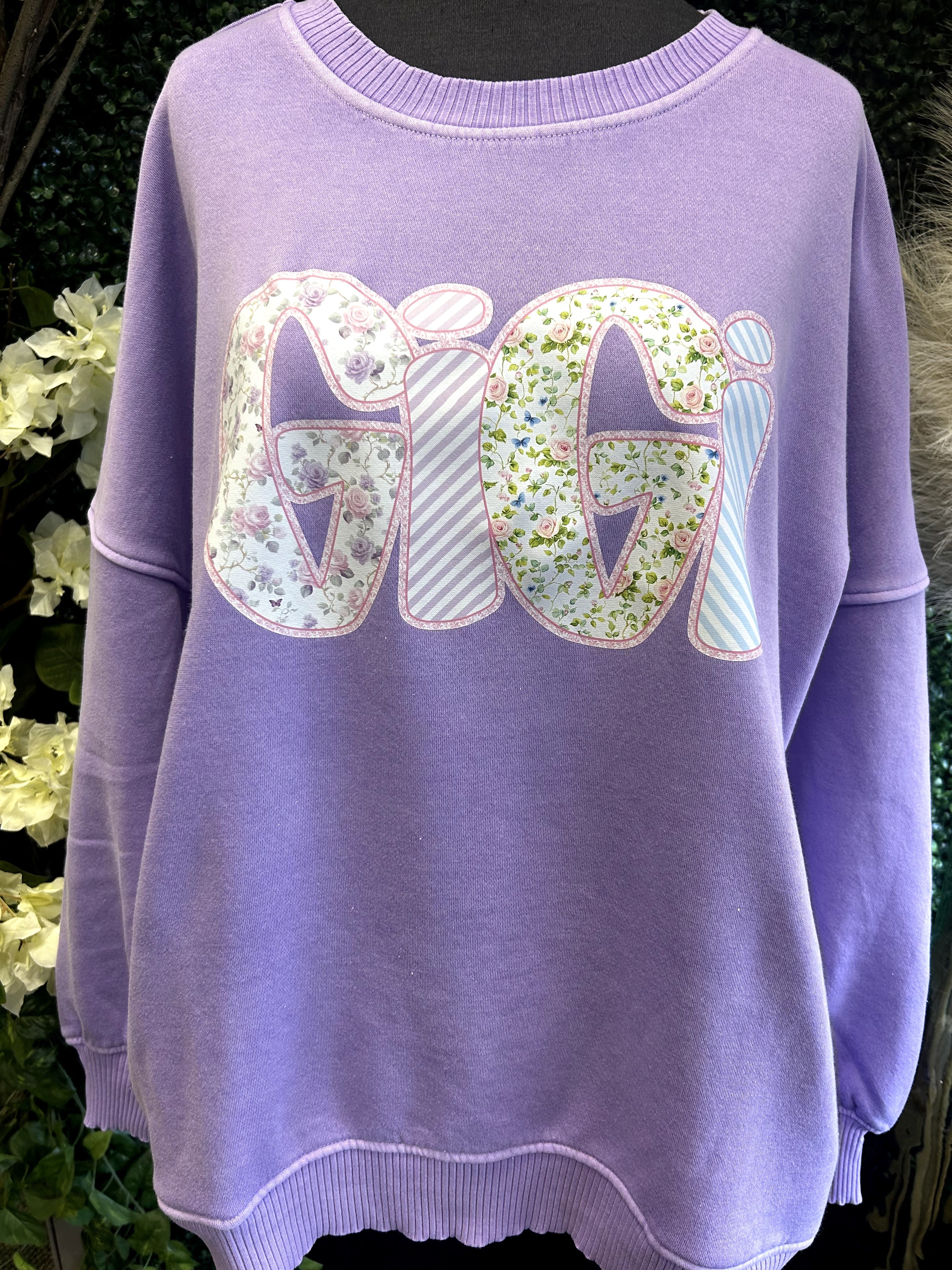 Halo Washed Sweatshirt: Gigi