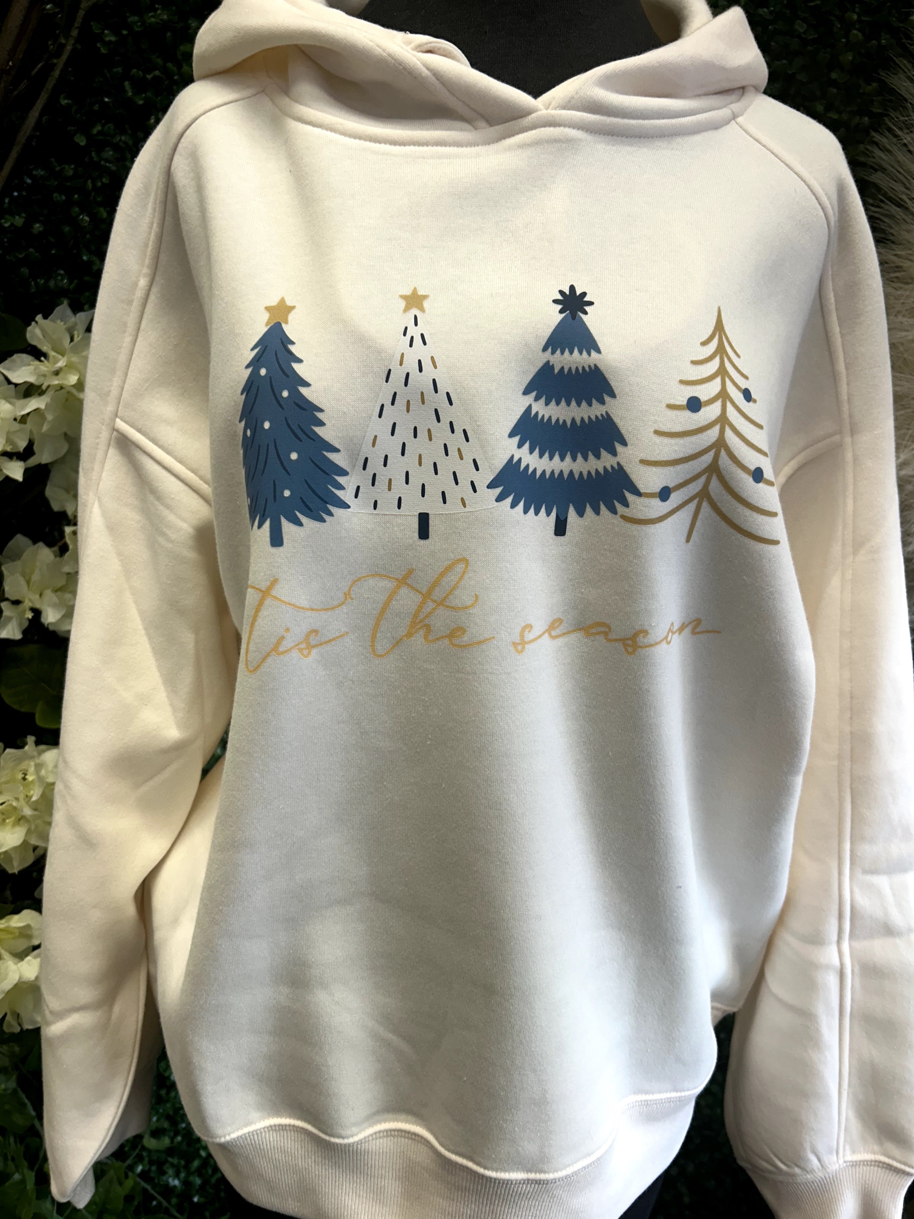 Fleece Hoodie Sweatshirt: Tis the Season