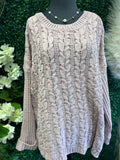 Cable Crew Sweater