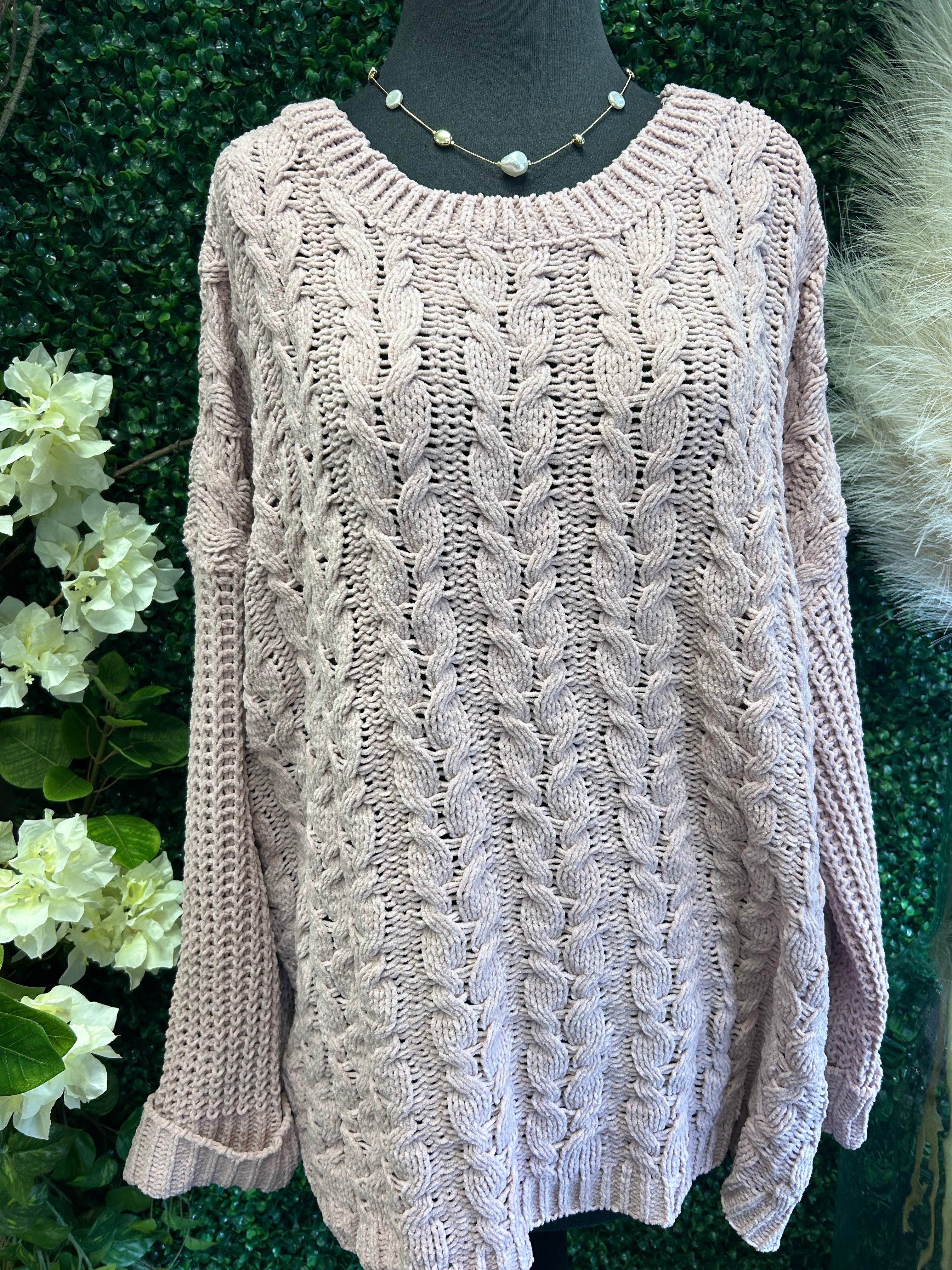 Cable Crew Sweater