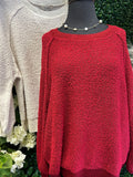 Popcorn Pullover Sweater