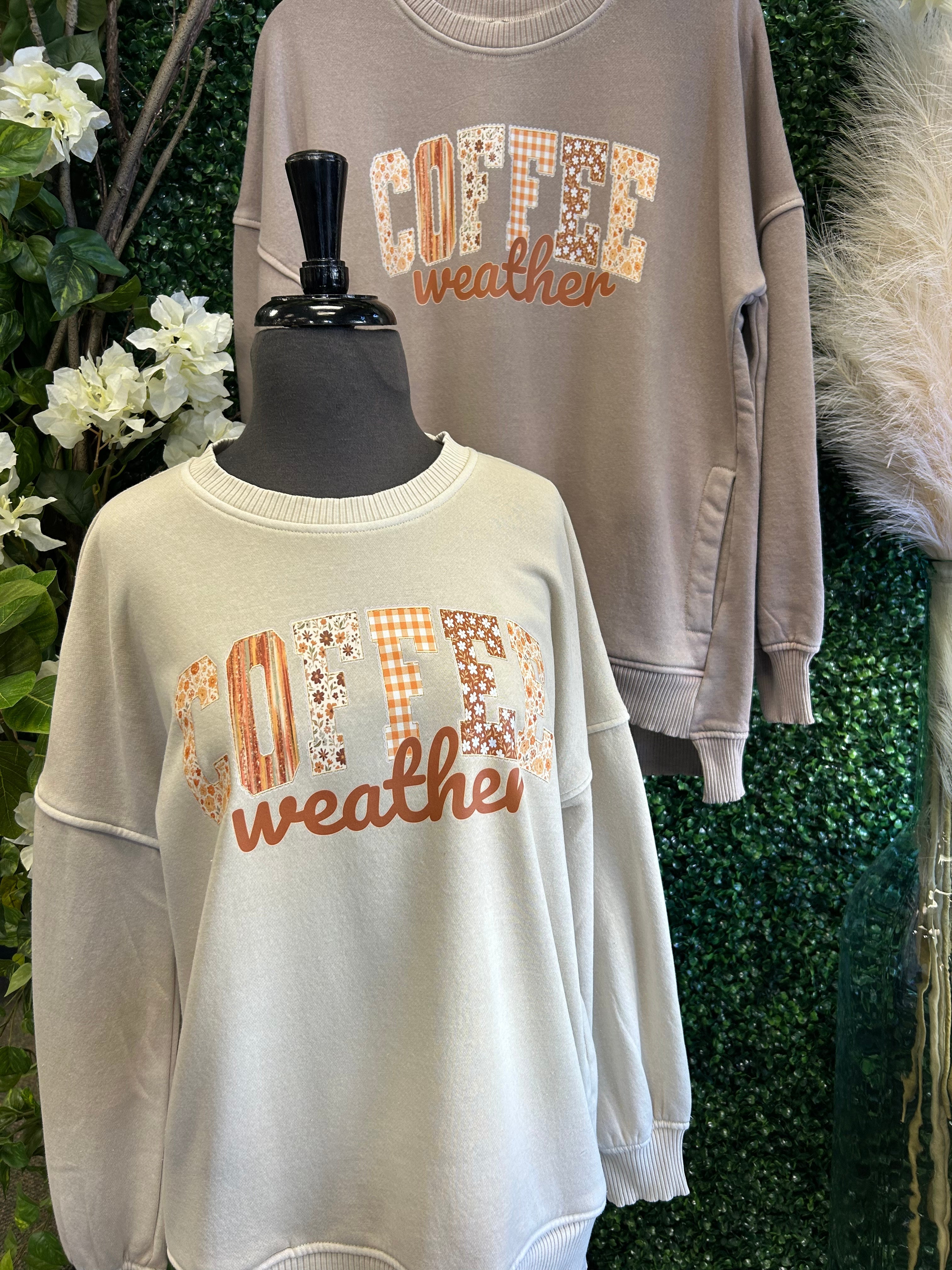Halo Washed Sweatshirt: Coffee