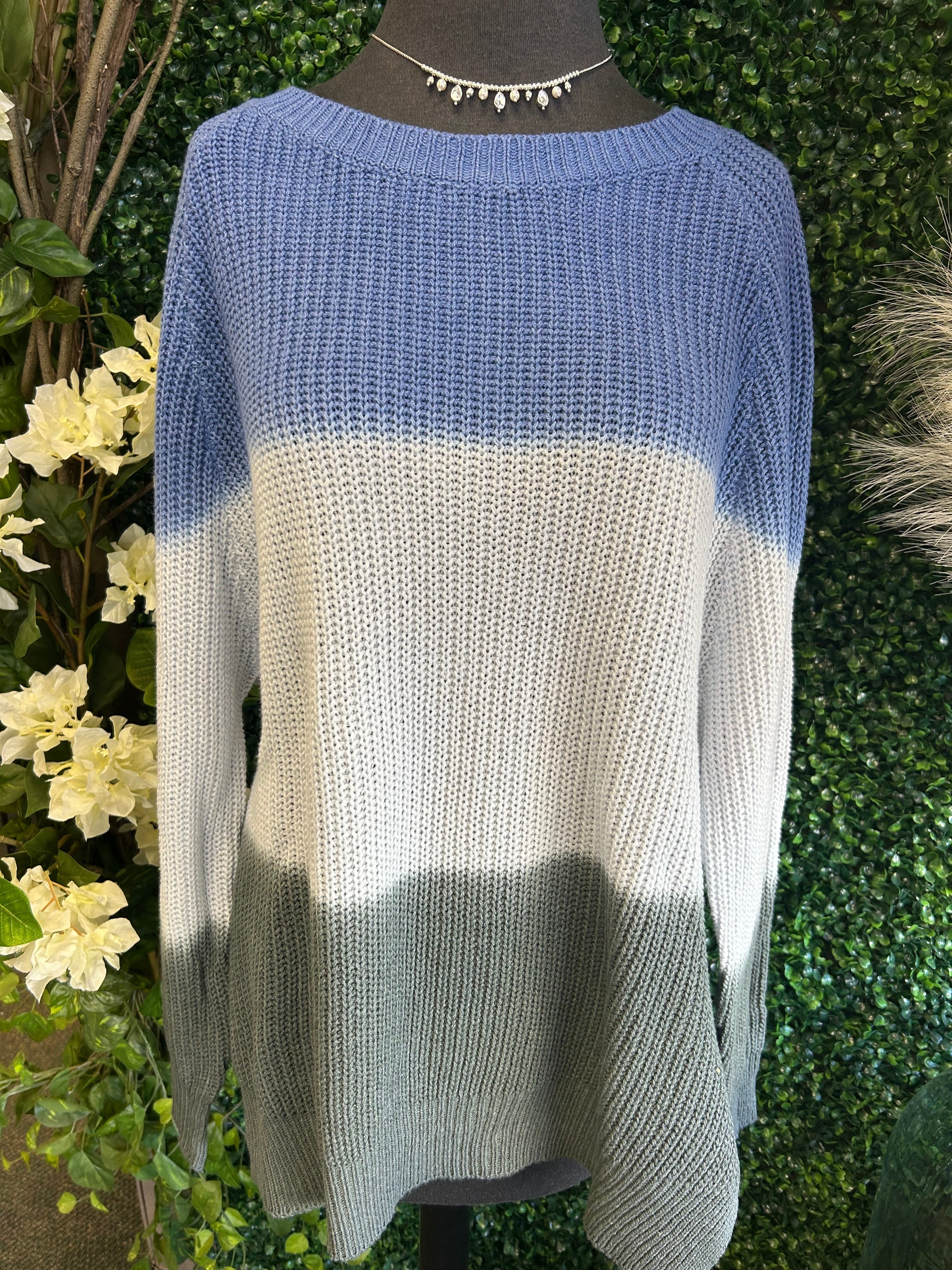 Blue Gradient Sweater