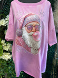 Bubblegum Santa Vintage Wash Terry T-shirt
