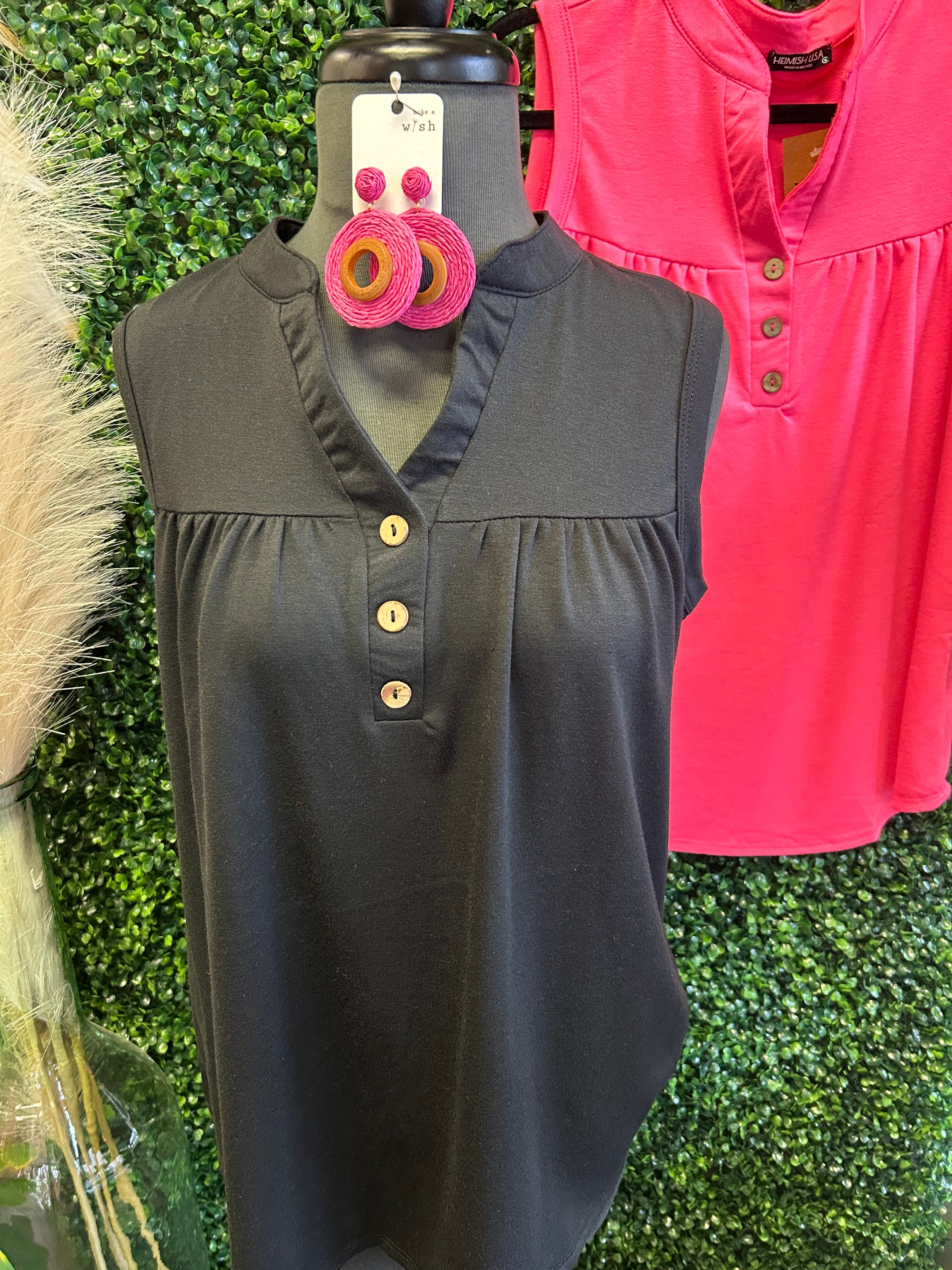 Sleeveless V neck Top
