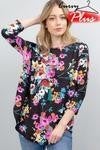 floral loose fit top