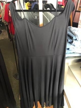 Black off shoulder dress