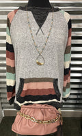 Striped Hacci Pullover