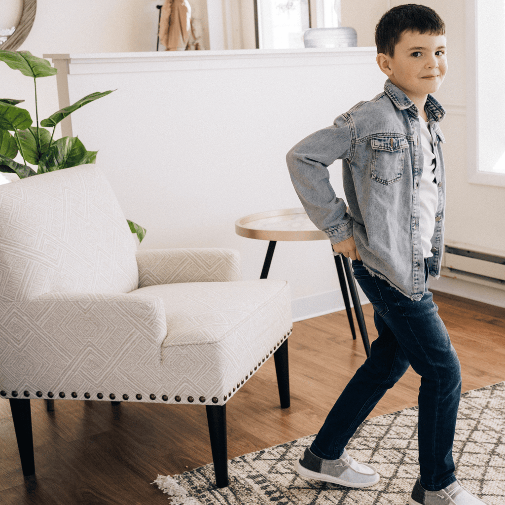 Raw Hem Denim Jean Jacket - Child: 3-4T